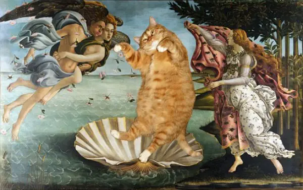 cats12 “The Birth of Venus” by Sandro Botticelli