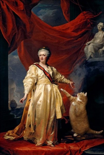 cats2 “Portrait of Catherine II” by Dmitry Levitsky