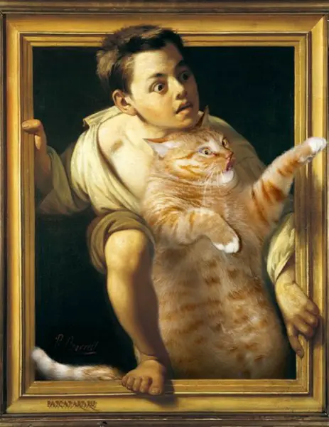 cats7 “Escaping Criticism” by Pere Borrell