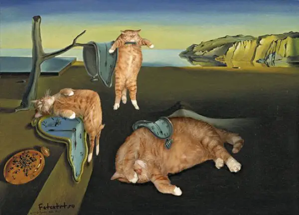 cats9 “The Persistence of Memory” by Salvador Dalì