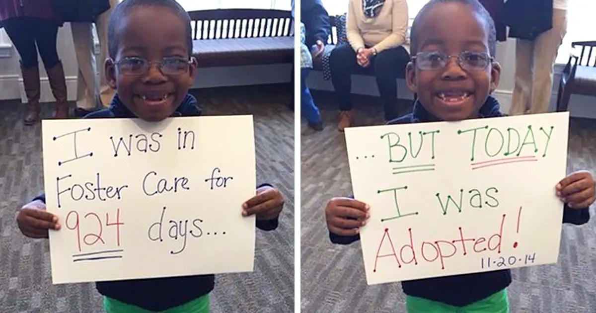 15 Heartwarming Pics Of Children Who Were Just Adopted