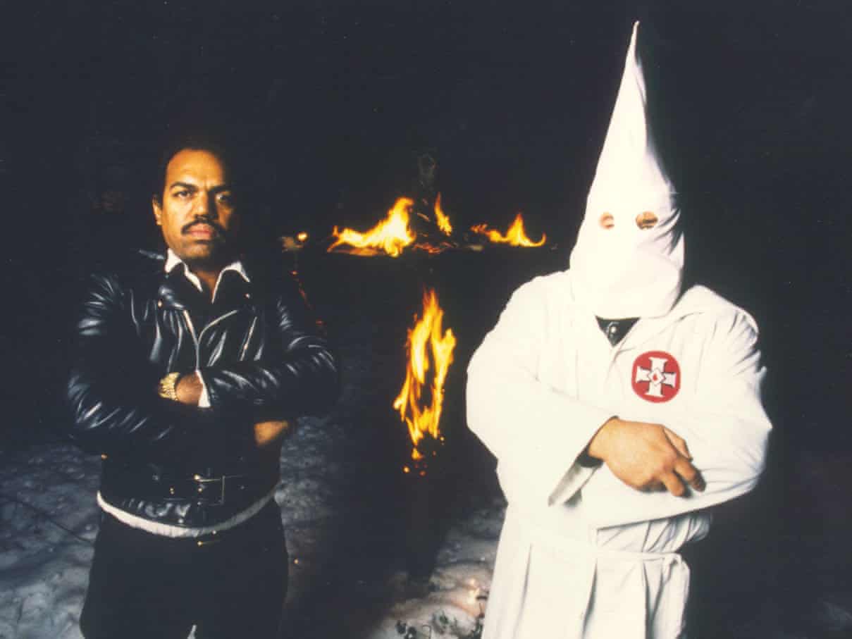 Davis with a Ku Klux Klan member