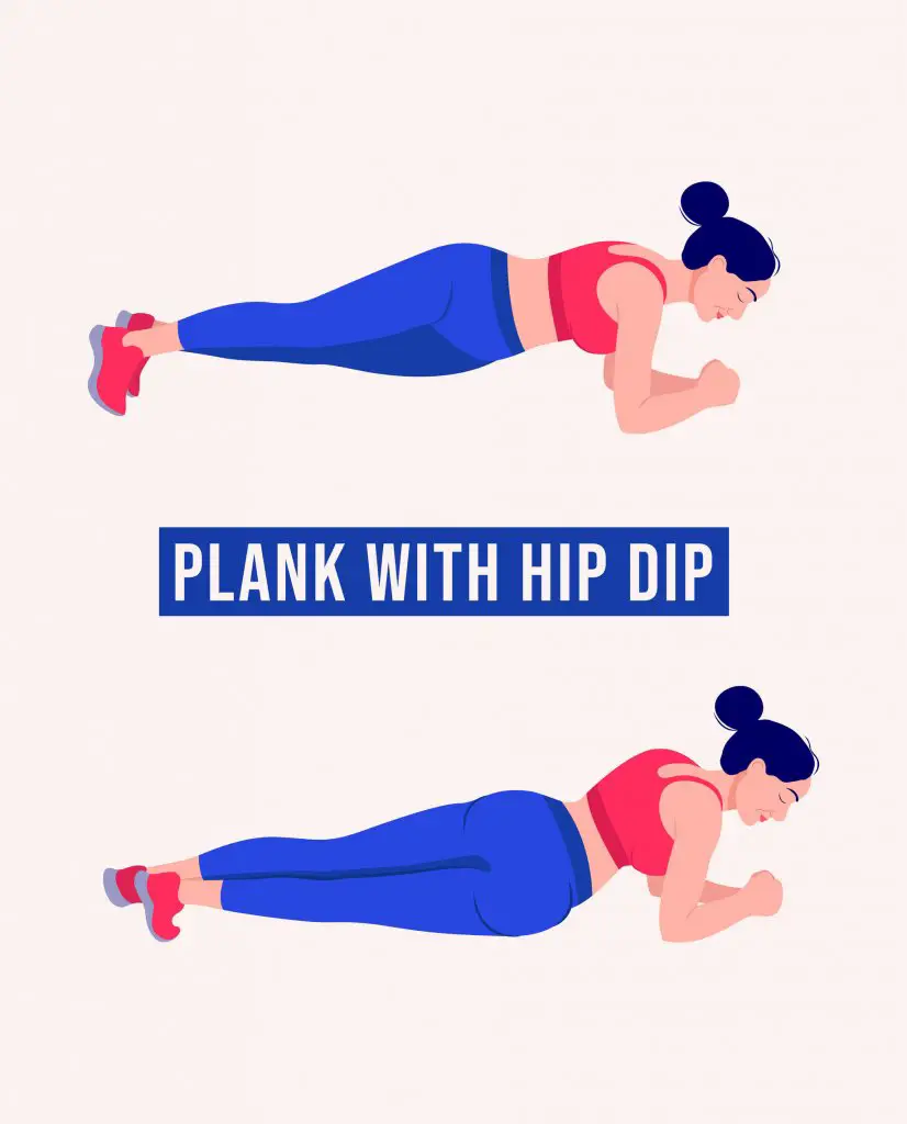 Plank Hip Dip