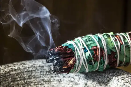 smudge burning sage stick spiritual ritual 2021 10 27 17 25 40 utc